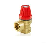 Válvula de seguridad de latón para sistemas de calentador de agua solar, rosca de 1/2 y 3/4 pulgadas, alivio de presión de 3 bares y 6 bares, interruptor de drenaje automático con construcción de