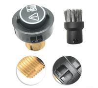 Válvula de seguridad de repuesto y tapa de llenado de bloqueo para modelos de limpiador de vapor Karcher para modelos Sc 2.500 2.600 4 5 6.800 número de pieza 4.580-760.0 negro