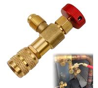 Válvula de Seguridad del Aire Acondicionado,Válvula Carga Refrigerante para Válvulas Flujo Aire Acondicionado,Evita Pérdidas de Refrigerante, para Mantenimientos y Reparaciones Sistemas Climatización