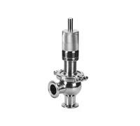 Válvula de Seguridad Sanitaria de Triple Abrazadera 1"/1-1/4"/1-1/2"/2", SS304/316L | 0,5-6 Bar Ajustable | EPDM 0-110℃, Pulido Espejo, Sanitaria Alimentos/Farmacia, 1 Pieza(SS304,1-1/2")