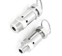 Válvula de seguridad, Válvula de alivio presión resorte acero inoxidable 304 1/2 pulgada(5Bar Fixed)