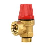 Válvula de seguridad Válvulas de alivio de latón válvula reductora de presión para agua, aceite, gas no corrosivo no inflamable (macho de 1/2 pulgada, 3 bar)