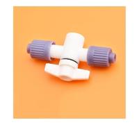 Válvula de Tinta de plástico Apta for Impresora UV, Interruptor de Tubo Manual del Sistema Flora Xuli Aifa CISS(White X 1 PC)