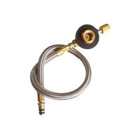Válvula De Tubería De Gas De Acero Inoxidable - Conector Universal Para Estufa De Camping, Adaptador De Manguera De Alta Presión | Parrilla Exterior, Quemador, Herramientas De Gas