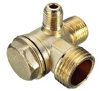 Válvula de tubería, herramienta de conector de válvula de retención con rosca macho de cobre y latón de 90 grados for disco de aleta de arena for compresor de aire