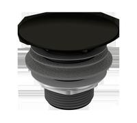 Válvula de vaciado permanente Kaldewei con tapa esmaltada nº de modelo 3904, 905800000676, Color: Negro Mate