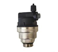 Válvula de ventilación automática de cobre para calentadores de agua solares, calderas y sistemas de radiador, purgador eficiente a cerraduras de aire (1/2 tapa negra)