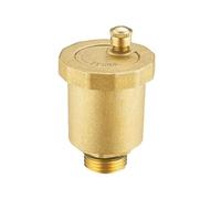 Válvula de ventilación automática de latón, rosca macho de 0.5 pulgadas y | Ventilación automática fiable para sistemas solares de calentamiento de agua con resistencia a altas temperaturas.