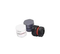 válvula de ventilación impermeable 10 Uds IP68 tapón de ventilación transpirable impermeable válvula escape automática, equilibrio presión tornillo nailon tipo M5 M6 M8M12M16M20(White,M6x1.0-7)