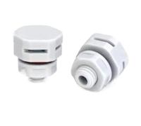 Válvula de ventilación impermeable Conector de válvula de ventilación, tapón de ventilación de aire, tornillo de ventilación impermeable a presión, M20 IP68(M20,WHITE_10PCS)