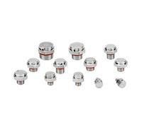 Válvula de ventilación impermeable Válvula de ventilación de acero inoxidable 304, tornillo con enchufe de Metal resistente al agua, alivio de presión M5 M6 M8 M10 M12, 1 ud.(M8X1)