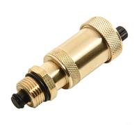 Válvula de ventilación rápida automática del sistema de calefacción, material de latón, reduce el ruido y mejora el rendimiento, compatible con varias tuberías (ZH-3/8 x 1/2)