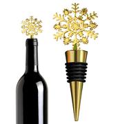 Válvula de vino,Aleación de Zinc Copo De Nieve Decoraciones De Navidad | Aleación Navidad Vino Sellador Copo De Nieve,Para Licor Y Alcohol Y Cerveza Y Hogar Y Oficina Y Restaurante Y Fiesta Y