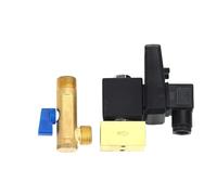 Válvula desagüe electrónica 1/2, compresor de aire, filtro secador, tanque de gas, refrigerador de drenaje, secador, válvula solenoide electromecánica de 220v(Split-Body type)