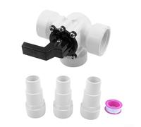 Válvula deslizante de 3 vías 4715 para piscina y uso de riego con conexión de rosca interna y regulación de flujo