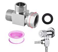 Válvula Desviador 3 Vías Bide 1/2, FORMVERSITY Válvula de Desvio de Ducha, Válvula de Conexión de Tres Vías t, Válvulas de Cierre de Latón de 3 Vías, Pieza en T 90°1/2 Te de 1/2 Pulgada de Latón