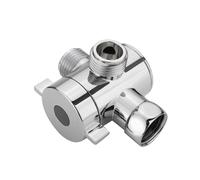 Valvula Desviador de Adaptador T En 3 Vias de 1/2 Pulgada Cabezal de Ducha Ajustable Valvula de Derivacion Montada En El Brazo Accesorio de Hardware