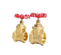 VáLvula Desviador Para Grifo Válvula de compuerta de latón con rosca hembra G 1/2", 3/4", 1", 1-1/2" y 2", DN15, DN20, DN25, DN32, DN40 y DN50, con volante de acero y paso completo.(DN50)