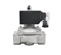 VáLvula Desviador Para Grifo Válvula solenoide de acero inoxidable normalmente cerrada de 3/8", 1/2", 1-1/2" y 2", IP65, válvula de agua de 220 V, 110 V, 24 V y 12 V(2",BSP)