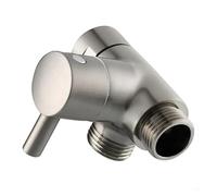 Válvula Desviadora 2 Vias Desviador de brazo ducha 3 vías for válvula, sistema baño universal, adaptador metal en forma T(Drawing)