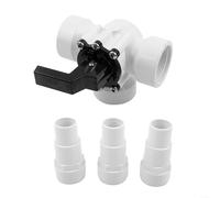 Válvula desviadora de 3 vías 4715 de 1,5 pulgadas adecuada para sistemas del zodiaco y de la piscina con tamaños de manguera de 32 y 38 mm, conector del equipo de la piscina