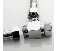 Válvula desviadora de 3 vías para ducha con cuerpo de latón, conector G1/2 pulgadas, cartucho de cerámica y sellado para anillo para una instalación segura y fiable