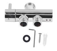 Válvula Desviadora de 3 Vías para Ducha, Válvula de Desvío de Latón con Junta de Estanqueidad, Control de Agua para Baño y Lavabo, Conexión para Manguera de Ducha y Grifo