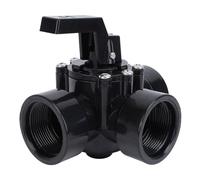 Válvula desviadora de agua para piscinas G1 1/2 pulg. ABS Válvula desviadora de agua con sello positivo de tres vías para spas y piscinas 4517 Material duradero de primera calidad