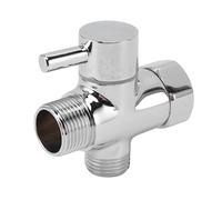 Válvula desviadora de brazo de ducha de 3 vías de latón, válvula desviadora de agua de 3 vías, adaptador en T de ducha con salida de agua de 7/8 pulgadas y entrada de agua de 1/2
