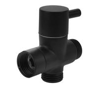 Válvula Desviadora de Cobre Negro, una Entrada y Dos Salidas | Sistema Doméstico de Ducha, Resistente al Óxido, Cambio Flexible para Grifos 4/6, Accesorio Moderno