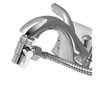 Válvula Desviadora de Ducha Adaptador de grifo universal, divisor, válvula desviadora, conector agua for fregadero cocina y ducha Baño(Plastic)