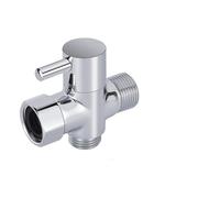 Válvula Desviadora de Ducha Adaptador en T for válvula desviadora de 3 vías G1/2" 7/8" for ducha, conector grifo agua latón for baño Baño(7-8)