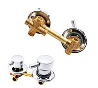 Válvula desviadora de ducha de latón macizo de 4 vías, grifo mezclador de agua fría y caliente, 9/10/12,5/14,5 cm de diámetro, grifo de bañera para cabina de ducha/sala de vapor, conector G1/2