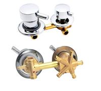 Válvula Desviadora de Ducha de Latón Sólido 2/3/4/5 Vías,Mezclador de Agua Fría y Caliente,Distancia del Hueco 9/10/12,5/14,5cm,Grifo de Baño para Cabina de Ducha/Sauna (Intubation 5 Sortie,10cm)