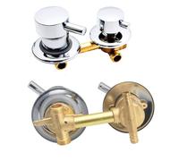 Válvula Desviadora de Ducha de Latón Sólido 2/3/4/5 Vías,Mezclador de Agua Fría y Caliente,Distancia del Hueco 9/10/12,5/14,5cm,Grifo de Baño para Cabina de Ducha/Sauna (Intubation 2 Sortie,9cm)