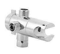 Válvula desviadora de ducha G1/2 de 3 vías, adaptador de ducha de baño con soporte para cabezal de ducha, válvula desviadora cromada ABS para manguera de jardín, filtro de agua, (Interfaz 2)