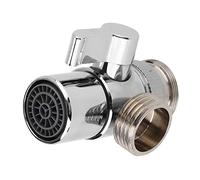 Válvula Desviadora de Grifo con Aireador - Baño Cocina Lavabo Fregadero Divisor Válvula Desviadora a Adaptador de Manguera M24