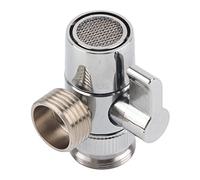 Válvula desviadora de Grifo, Válvula desviadora Divisora de Grifo de Fregadero de Latón Conector de Grifo de Cocina G1/2 Componente de Sistema de Baño Universal Pieza de Repuesto para Cocina y Baño