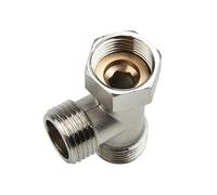 Válvula desviadora de inodoro de cobre, válvula T G1/2", rociador de bidé, accesorio de ducha, junta viva del calentador de agua, dispositivo de tres vías