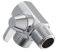 Válvula desviadora de latón cromado de 3 vías, adaptador en forma de T para cabezal de ducha de pared, entrada G1/2 pulgada con 2 salidas