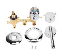 Válvula desviadora de mezcla de latón G1/2 |Grifo de ducha con control de temperatura para baño/cocina |Mezclador de agua fría y caliente con fuga - Diseño preventivo