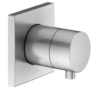 Válvula desviadora empotrada KEUCO IXMO para 3 consumidores con maneta confort, sin cierre, roseta cuadrada, 59548211002, Color: acabado en acero inoxidable