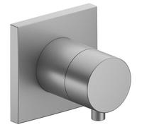 Válvula desviadora empotrada KEUCO IXMO para 3 consumidores con maneta confort, sin cierre, roseta cuadrada, 59548171002, Color: acabado en aluminio