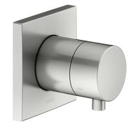 Válvula desviadora empotrada KEUCO IXMO para 3 consumidores con maneta confort, sin cierre, roseta cuadrada, 59548061002, Color: acabado en acero inoxidable