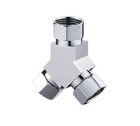 Válvula desviadora G1/2 de latón, adaptador de 3 vías en forma de Y/cuadrada universal para sistema de regadera de mano, pieza de recambio para grifo desviador