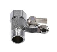 Válvula desviadora para cabezal de ducha, Adaptador de válvula de ducha con roscas de 1/4, 1/2 y 3/8 de pulgada for filtro de grifo con válvula de bola(1i2 Thread to 3i8)