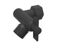 Válvula desviadora para ducha, Adaptador de cabezal de ducha ajustable, interruptor de codo de latón, válvula desviadora, accesorios de baño de repuesto(Black)