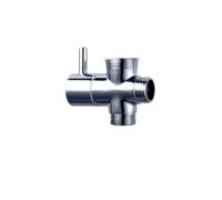 Válvula desviadora para ducha, Adaptador en T de 3 vías con válvula desviadora, grifo cromado pulido, cabezal de ducha, adaptador de interruptor, accesorios de baño de repuesto(Purple)