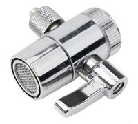 Válvula desviadora para grifos de cocina que soporta unidades RO y RO/DI de filtración de encimera con puertos G1/2 y 3/8 pulgadas