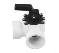 Válvula desviadora para piscina, junta deslizante de 3 vías, PVC de 1.5 pulgadas, tope de flujo ajustable para sistema de calentador solar de piscina y equipo de spa